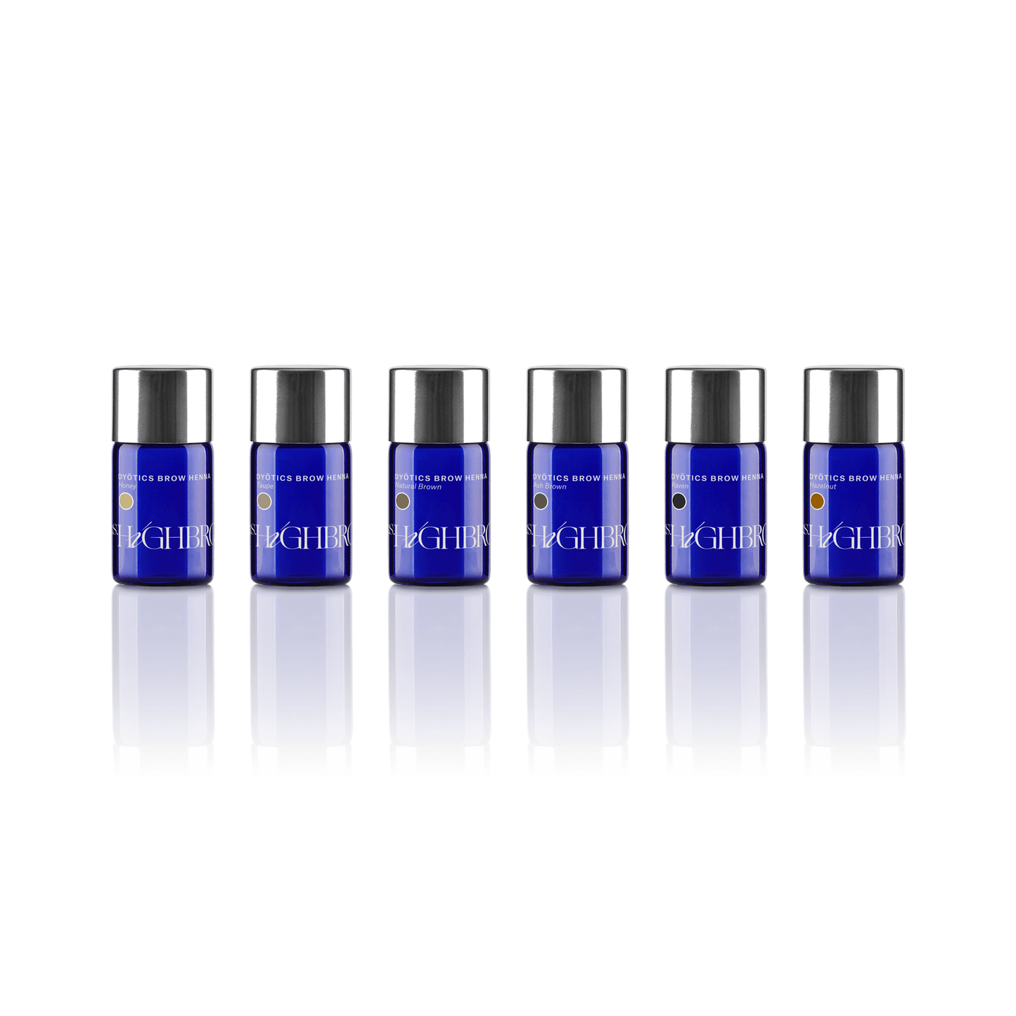 Blauw potje Mrs.Highbrow Henna in de 6 kleuren