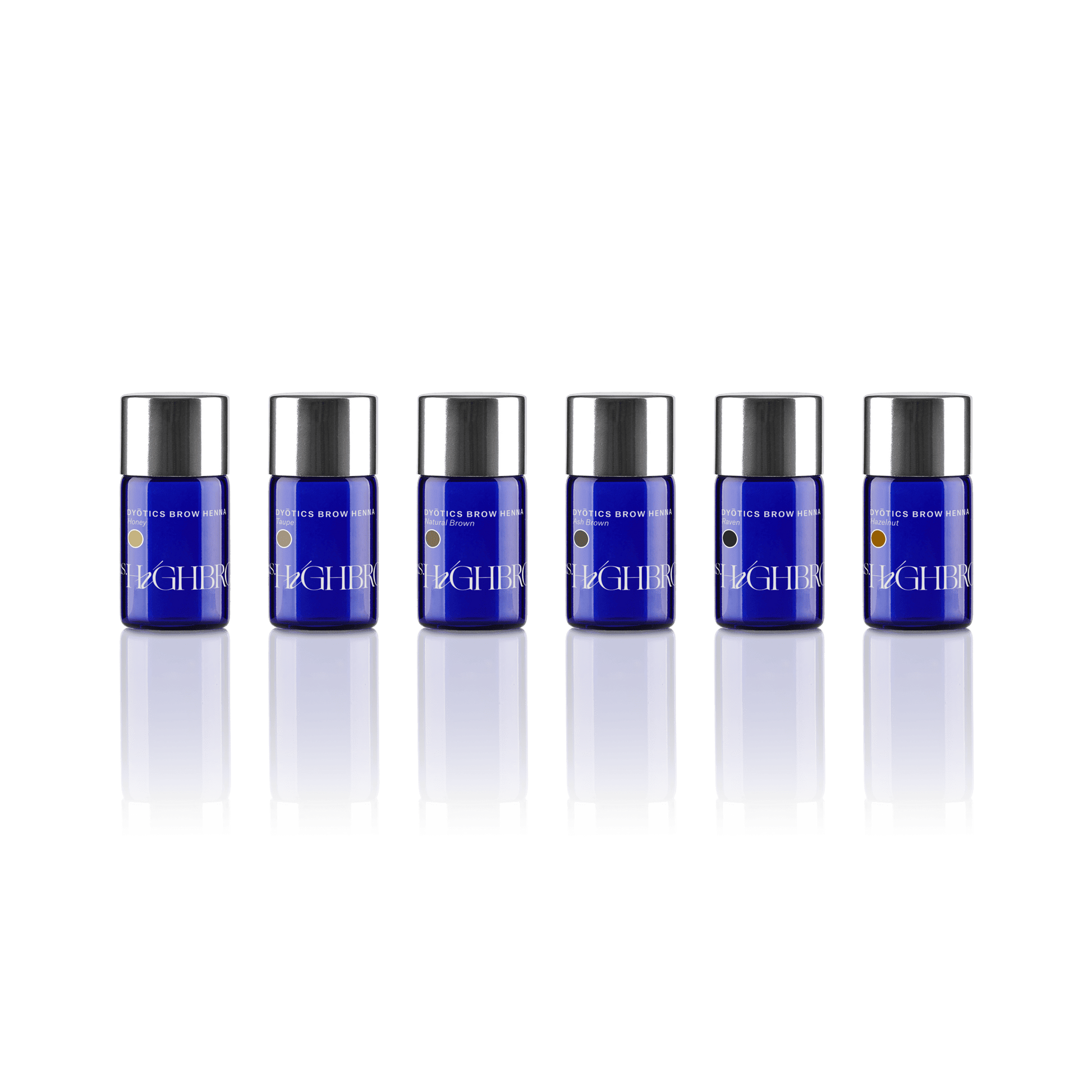 Blauw potje Mrs.Highbrow Henna in de 6 kleuren