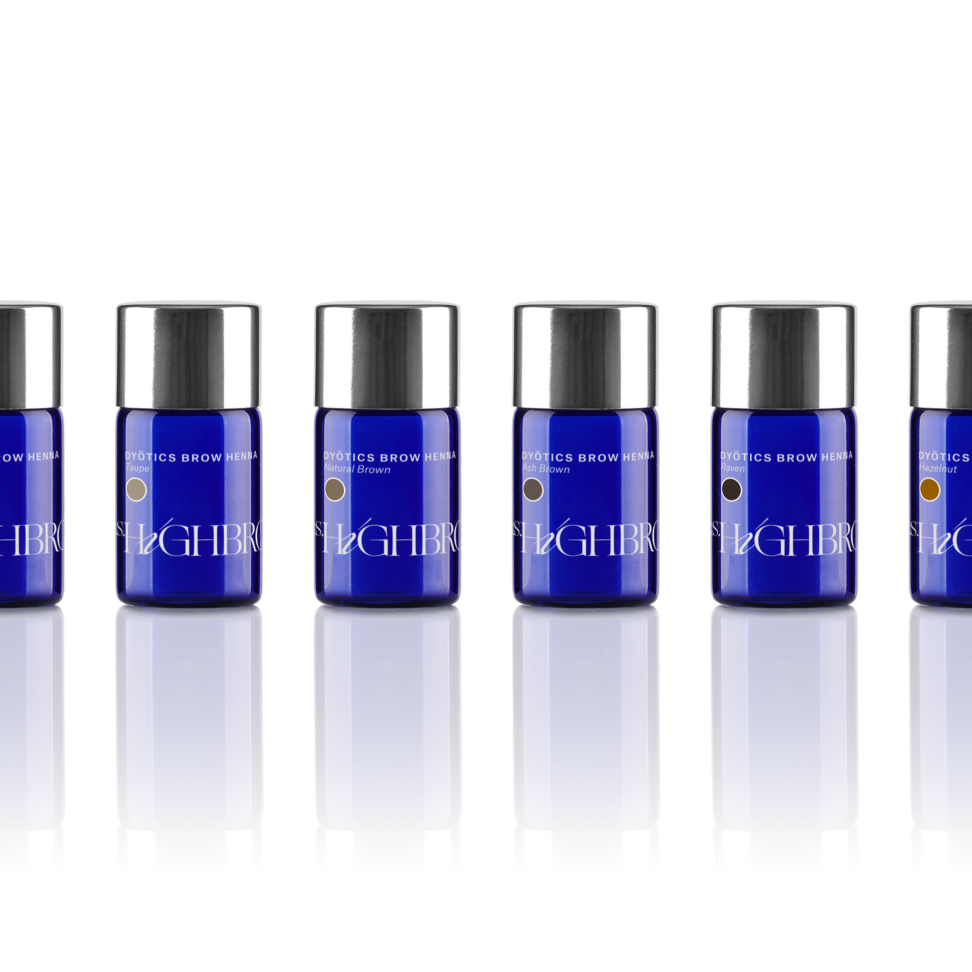 Blauw potje Mrs.Highbrow Henna in de 6 kleuren