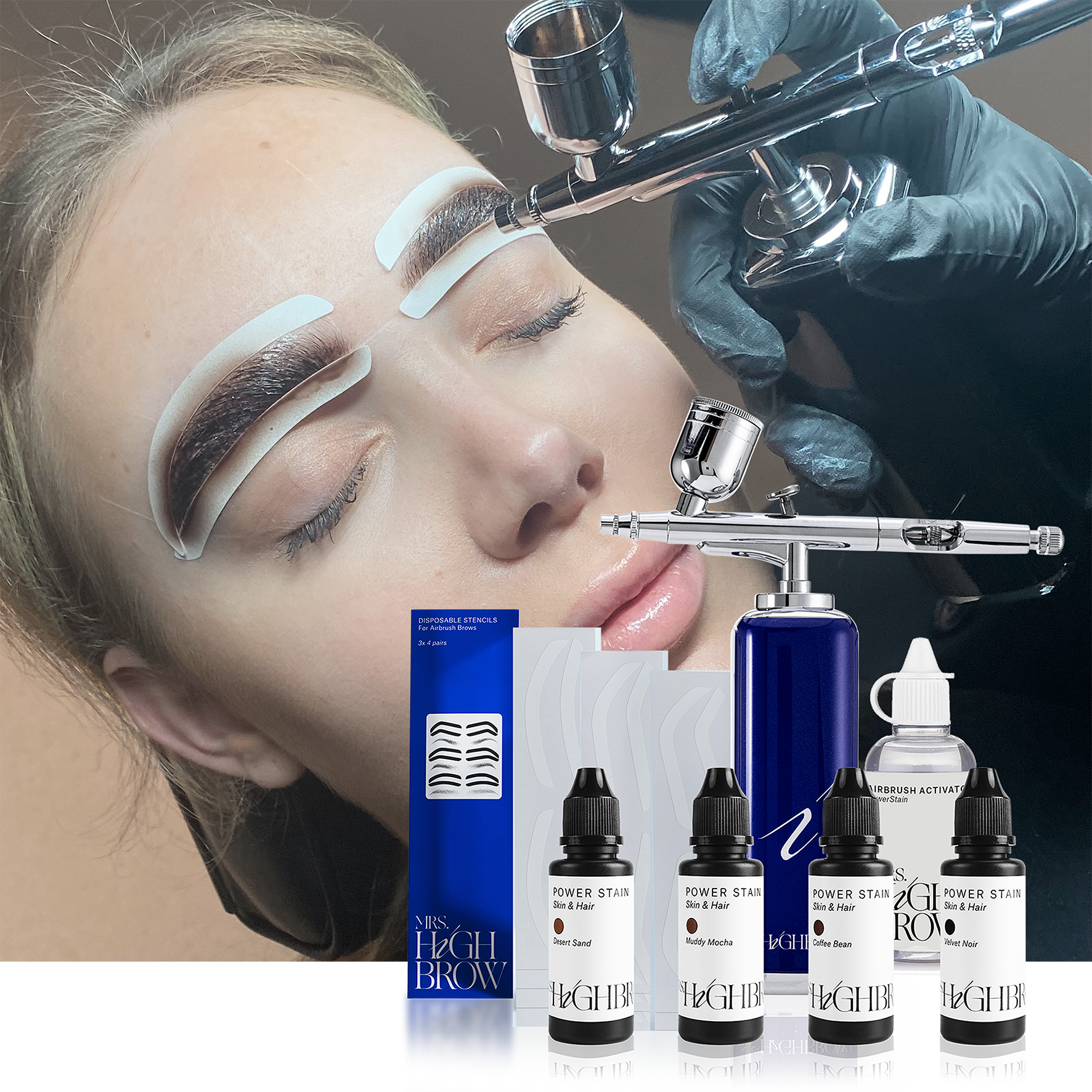 Online cursus airbrush brows met starter kit by Mrs.Highbrow