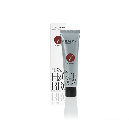 Mrs.highbrow hybrid dye in zilveren tube met liquid dye voor hybrid brows