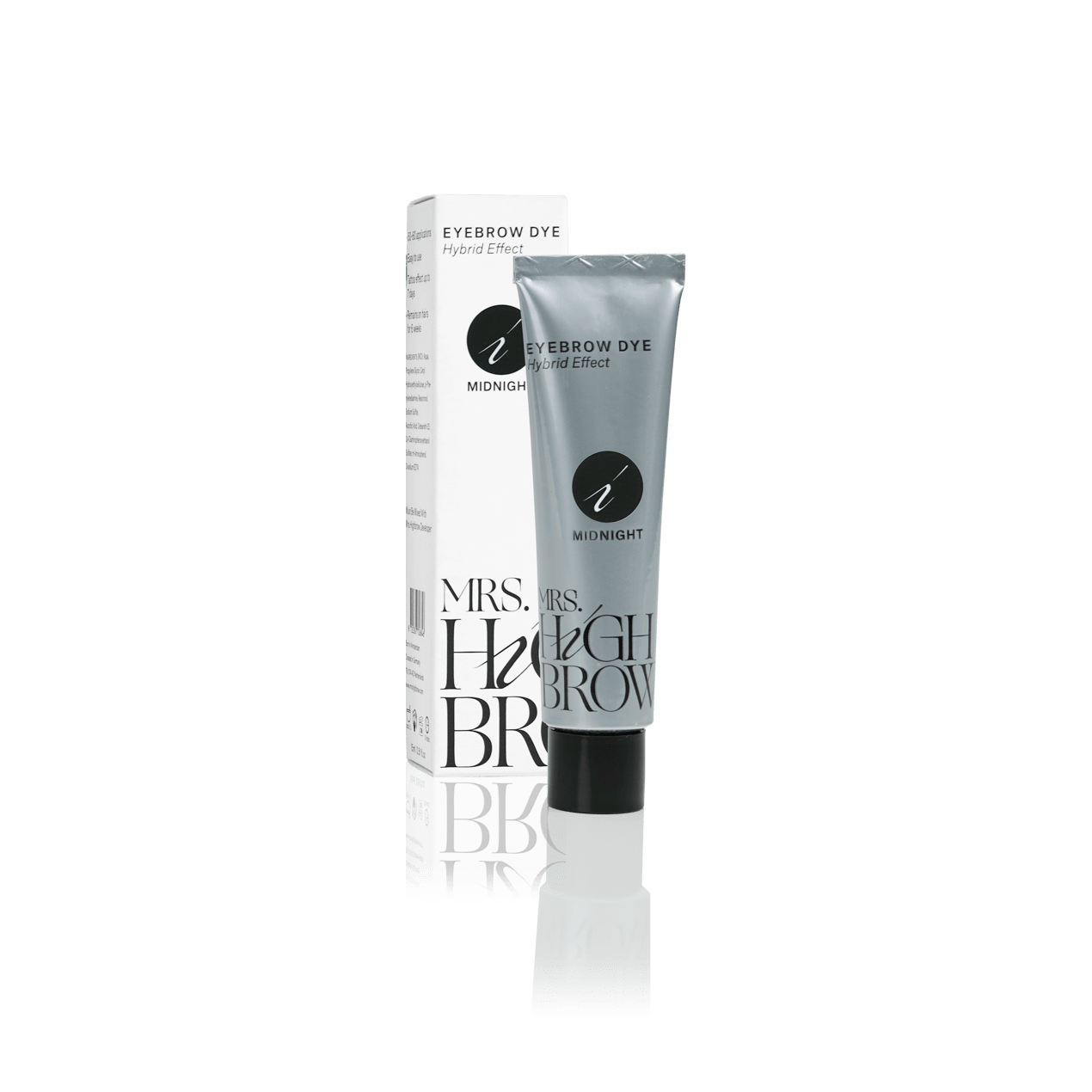 Mrs.highbrow hybrid dye in zilveren tube met liquid dye voor hybrid brows