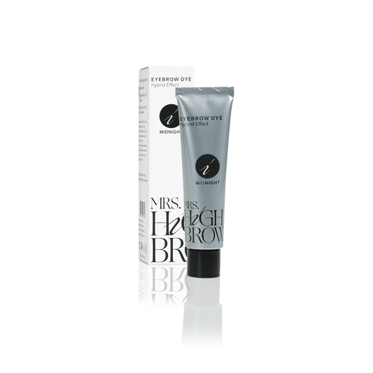 Mrs.highbrow hybrid dye in zilveren tube met liquid dye voor hybrid brows