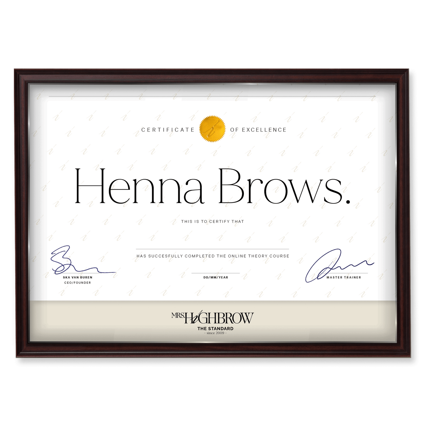 Online Cursus Henna Brows - Mrs.Highbrow Professional