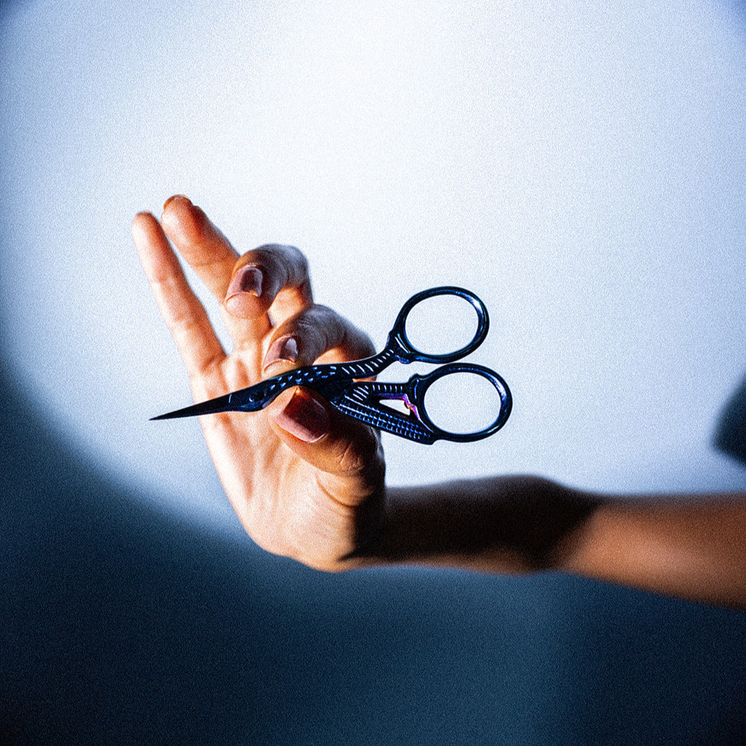 Blue Bird Brow Scissors - Mrs.Highbrow Professional