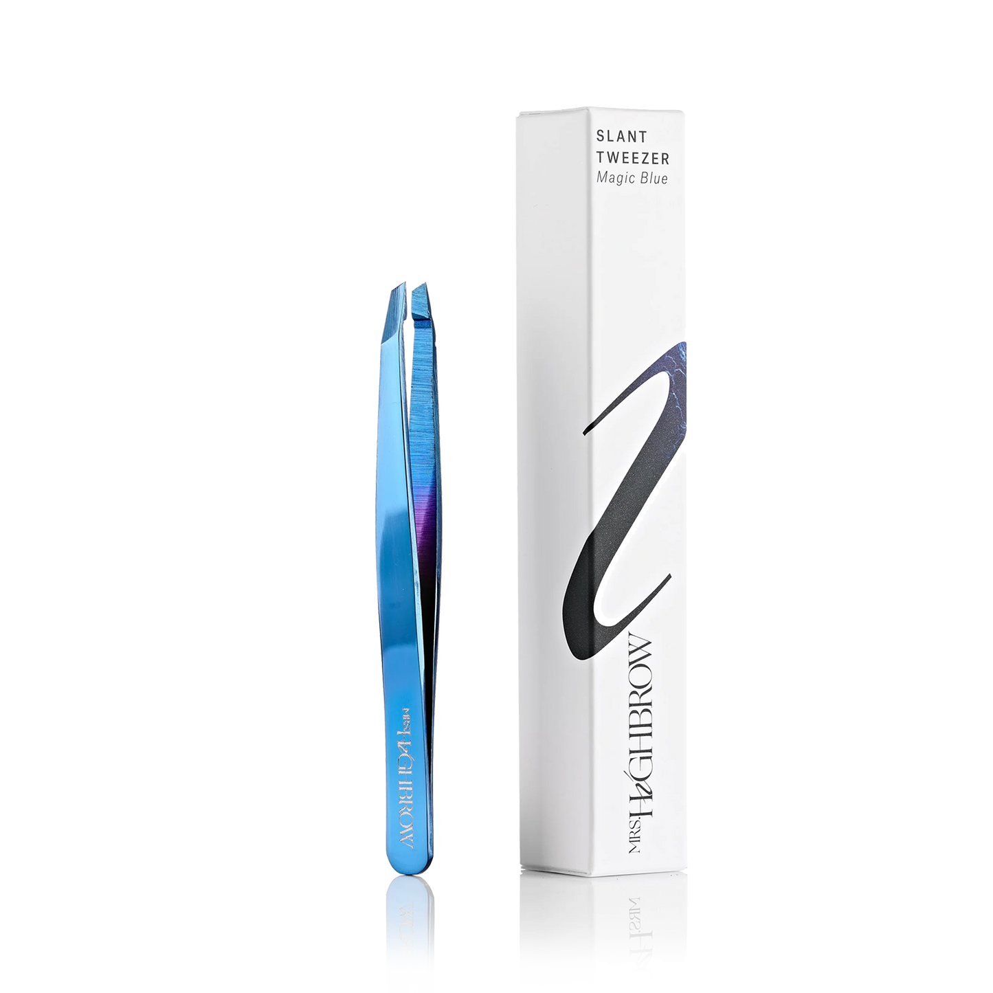 Slant Tweezer Magic Blue - Mrs.Highbrow Professional