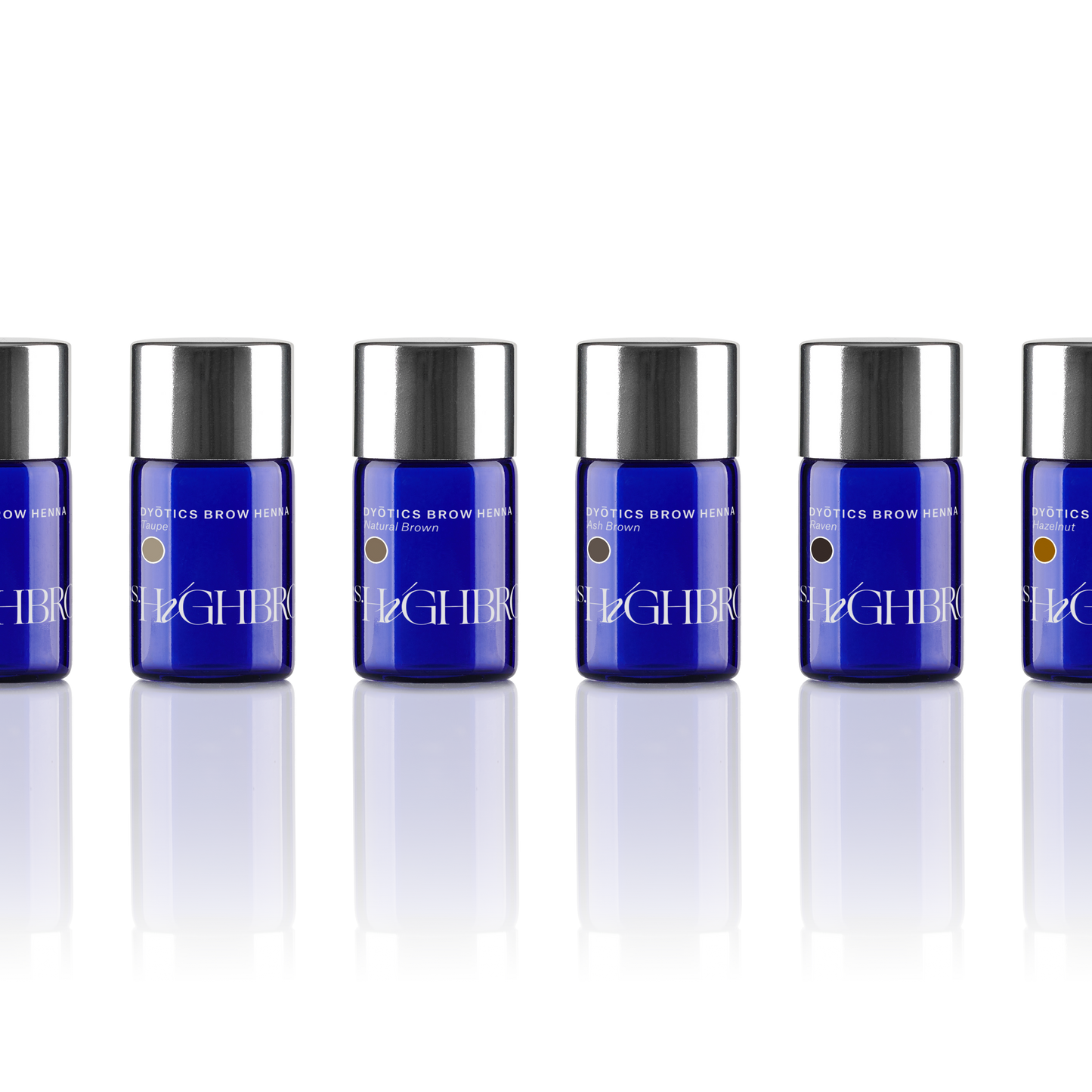 Blauw potje Mrs.Highbrow Henna in de 6 kleuren