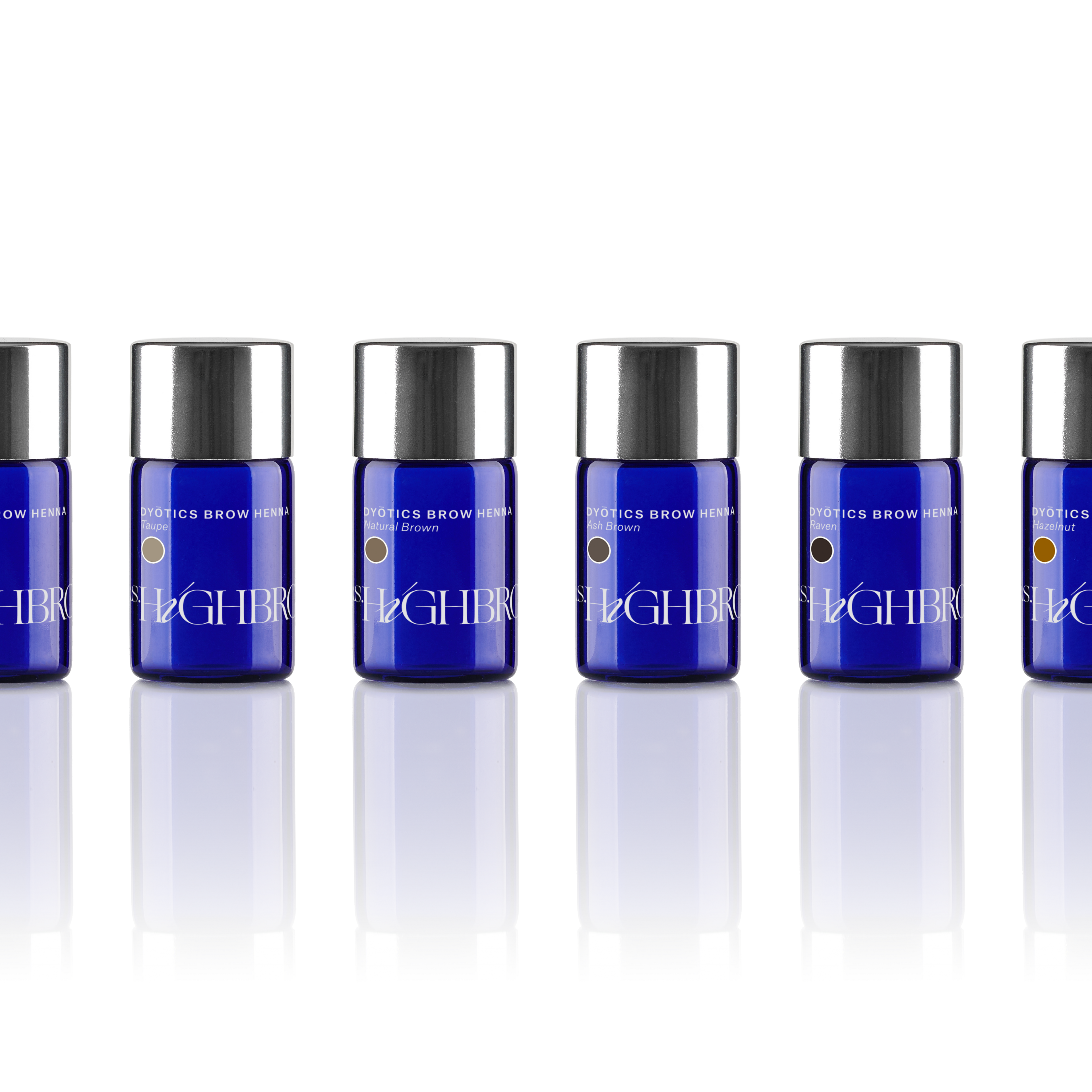 Blauw potje Mrs.Highbrow Henna in de 6 kleuren