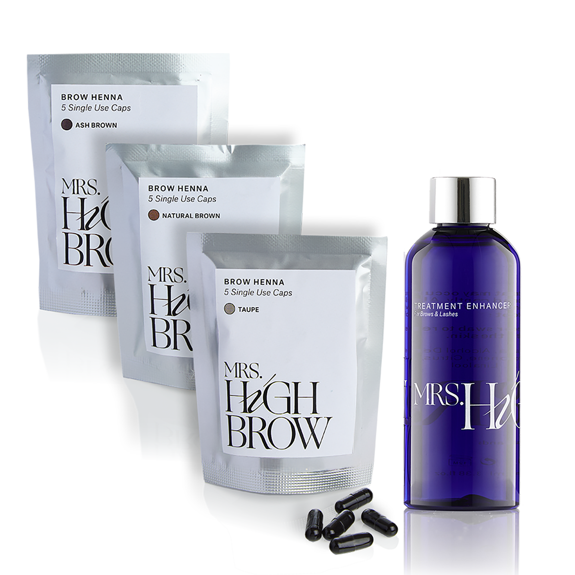 3x Brow Henna Caps & Treatment Enhancer - Mrs. Highbrow