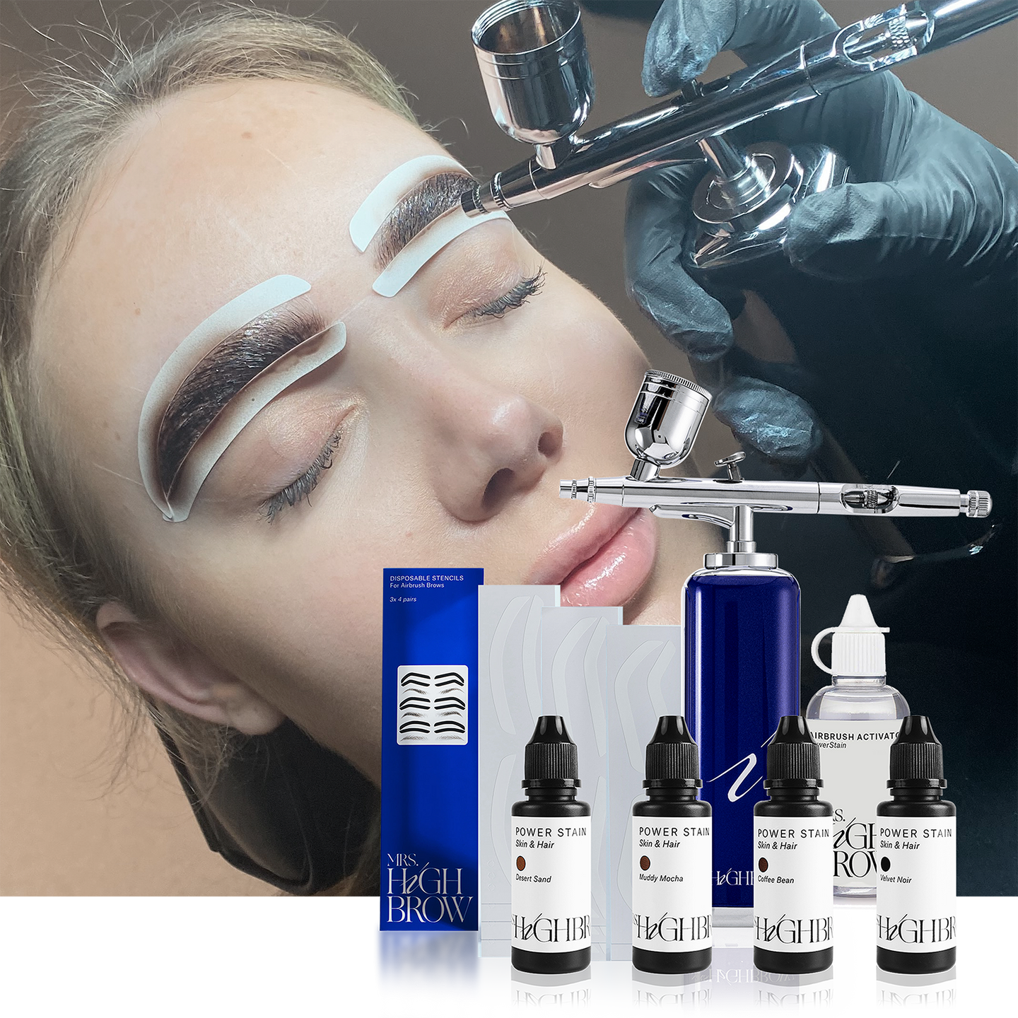 Online cursus airbrush brows met starter kit by Mrs.Highbrow