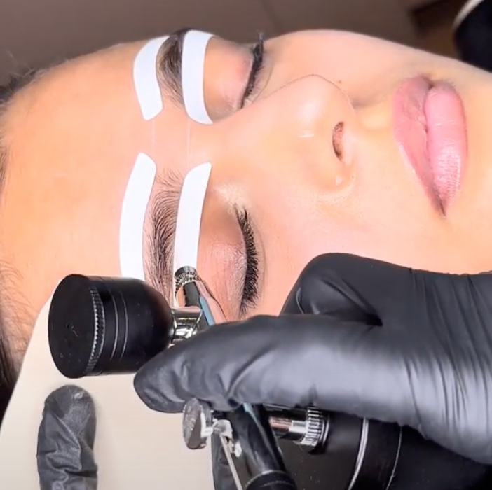 Airbrush brows