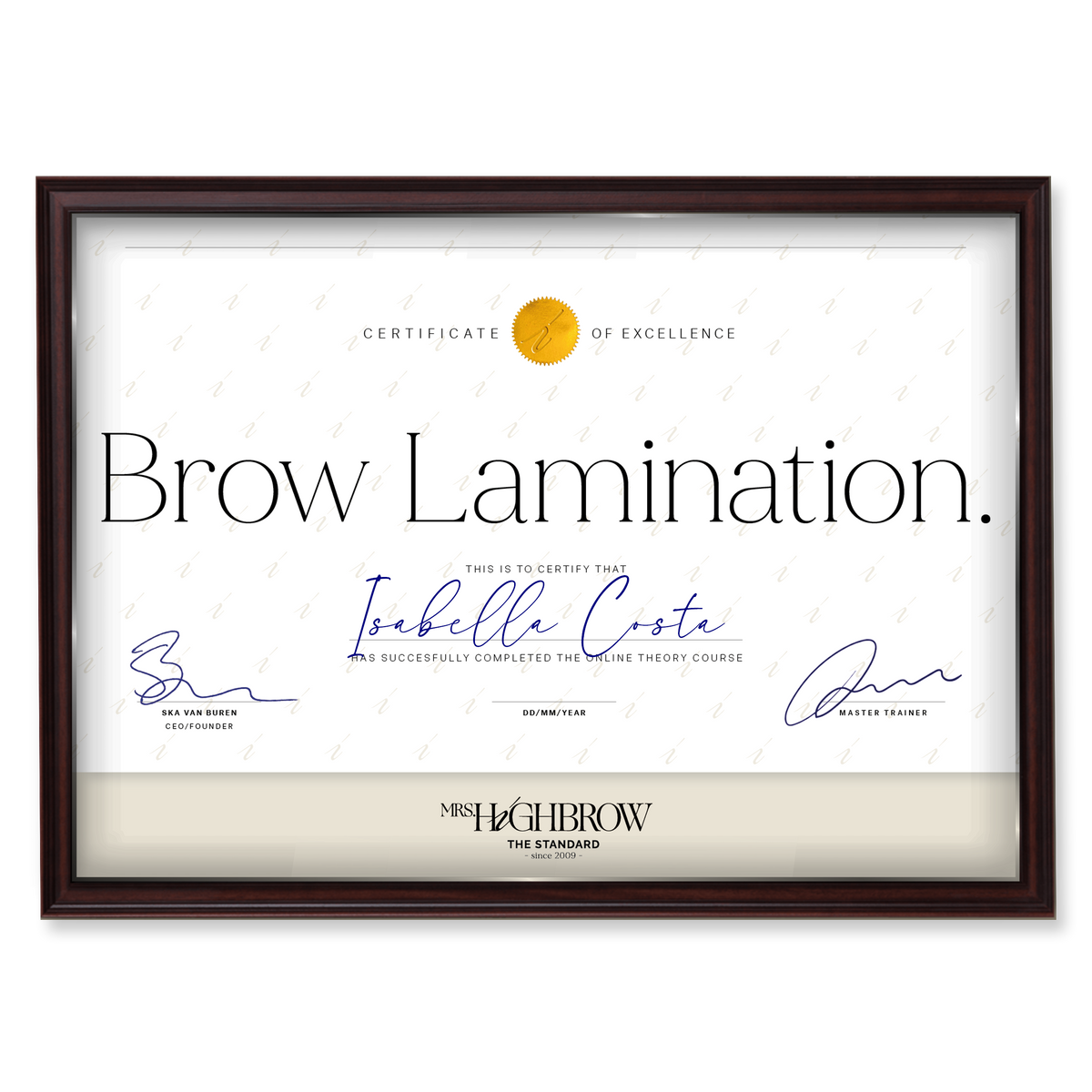 Cursus Brow Lamination