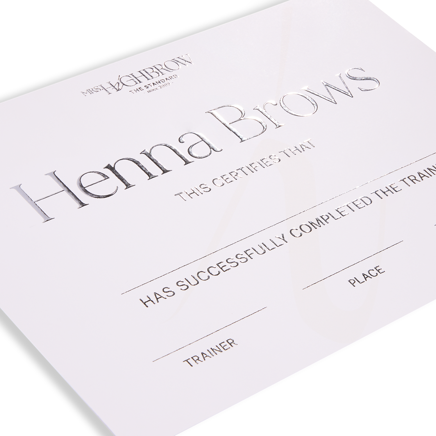 Academy Certificaten Brow Henna Bundel