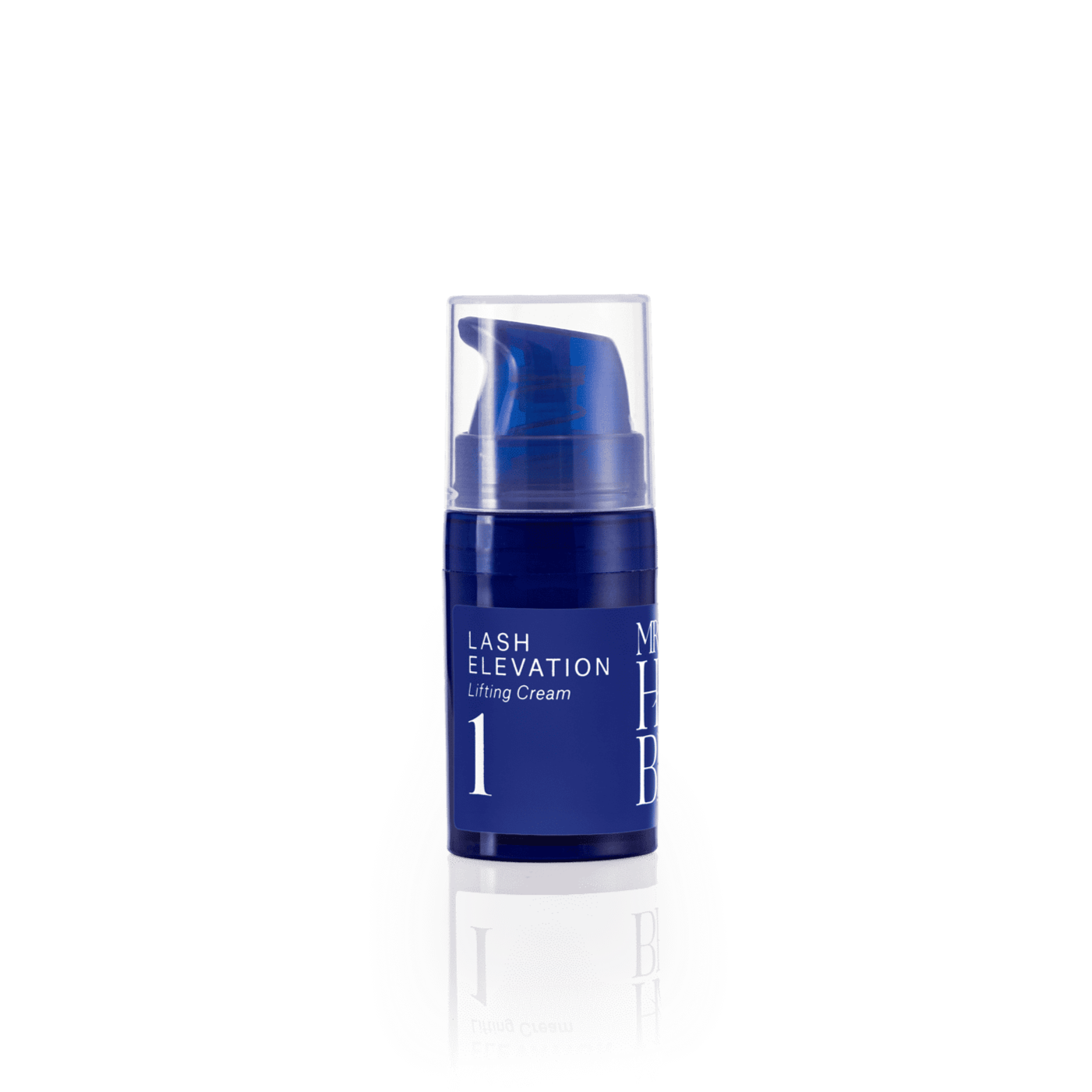 Blauw pompje met lash lifting lotion cream stap 1 Mrs.highbrow voor de mooiste lash lift